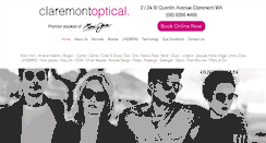Desktop Screenshot of claremontoptical.com.au
